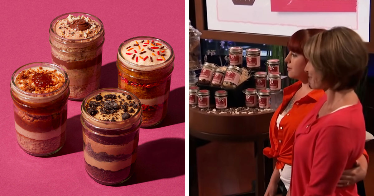 "Wicked Good Cupcakes" presents their cupcakes on the Shark Tank show "Wicked Good Cupcakes" presents their cupcakes on the Shark Tank show