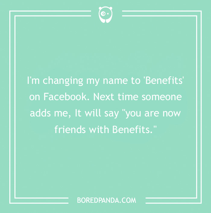 IT joke about changing facebook name