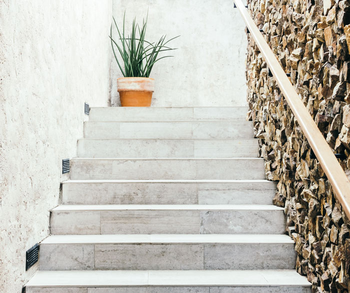 modern granite material stairs