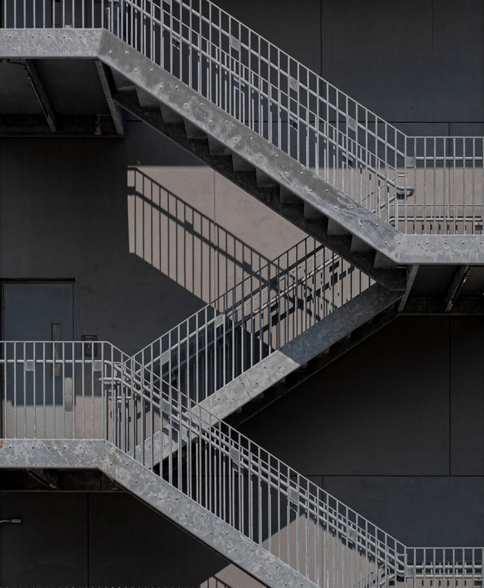 metal scissor stairs