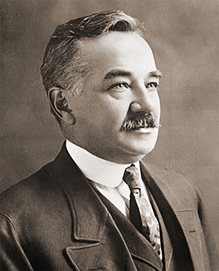 Milton S. Hershey's portrait in 1905