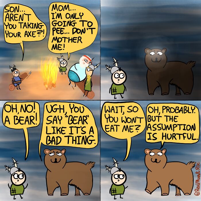 My 31 Comics About An Over-Possessive Mom Who Joins Her Son On A Viking Raid