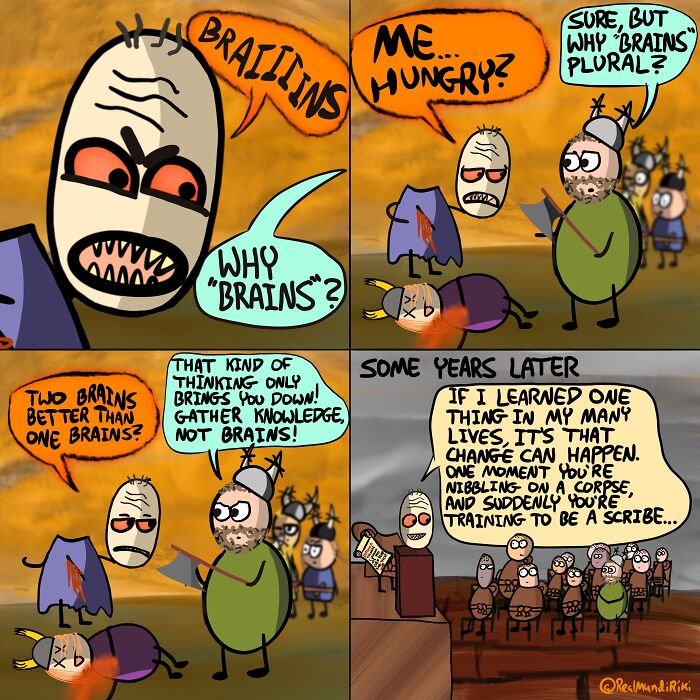 My 31 Comics About An Over-Possessive Mom Who Joins Her Son On A Viking Raid