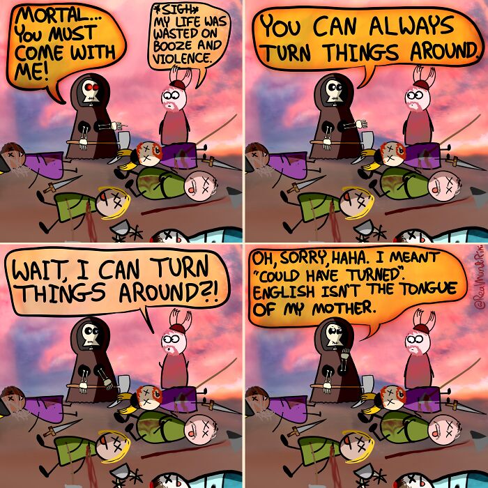 My 31 Comics About An Over-Possessive Mom Who Joins Her Son On A Viking Raid