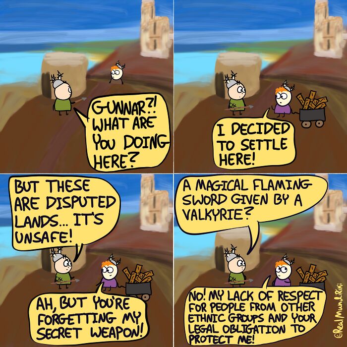 My 31 Comics About An Over-Possessive Mom Who Joins Her Son On A Viking Raid