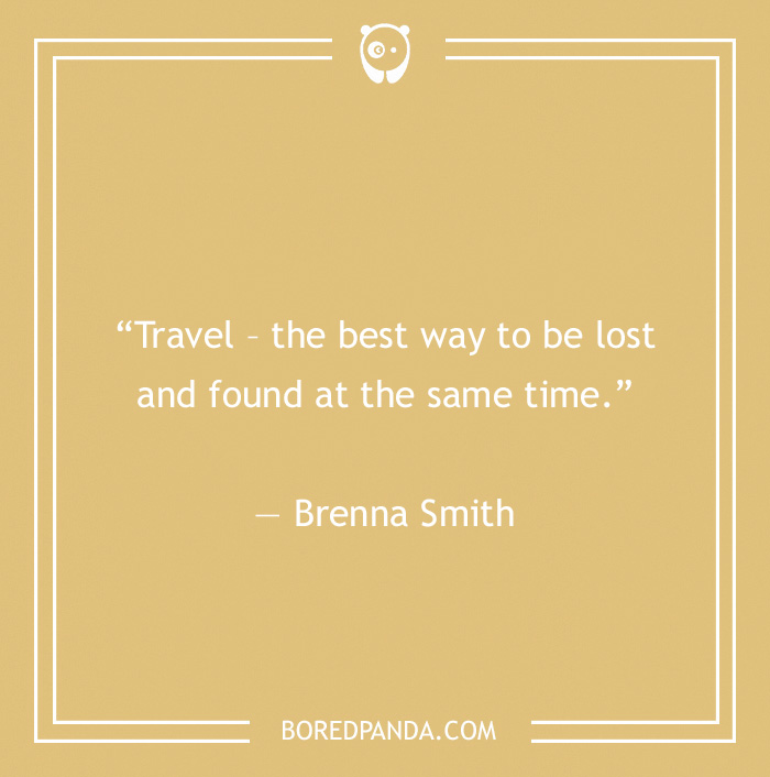 Brenna Smith quote on finding yourself during adventure 