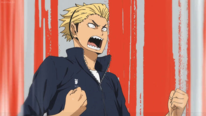 Coach Ukai from Haikyuu! being angry