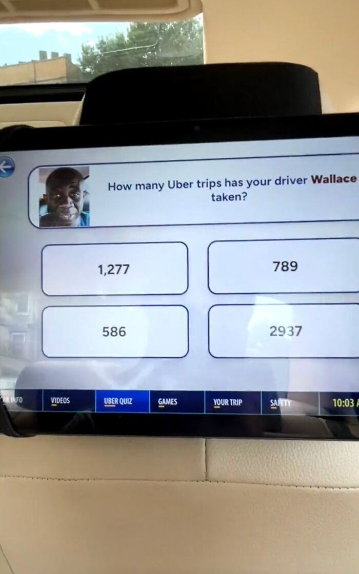 Uber Driver&rsquo;s Hilarious In-Car Game Wins The Internet