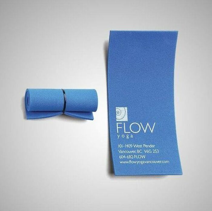 Creative Yoga Mat Business Card