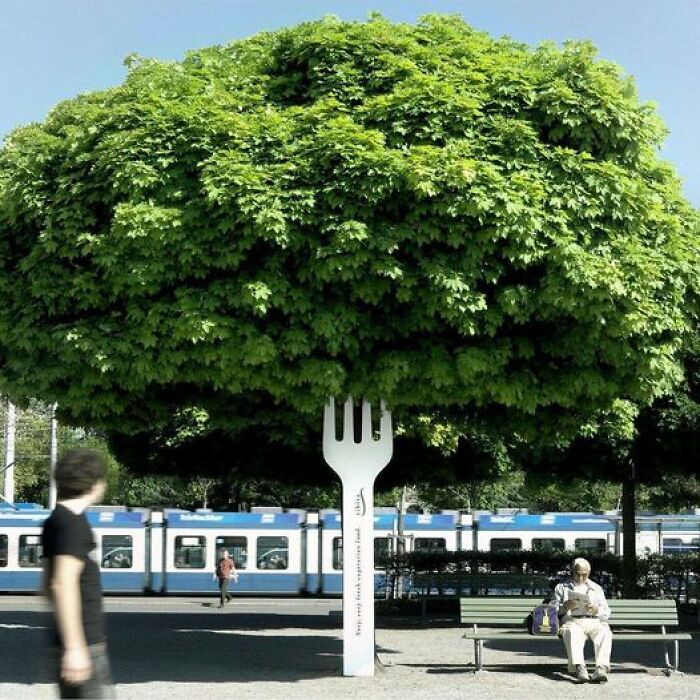 It’s A Very Creative Ad For A Vegetarian Restaurant