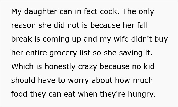 Man Discovers Wife Purposefully Cooks Meals Daughter Won&rsquo;t Eat, Decides On Divorce