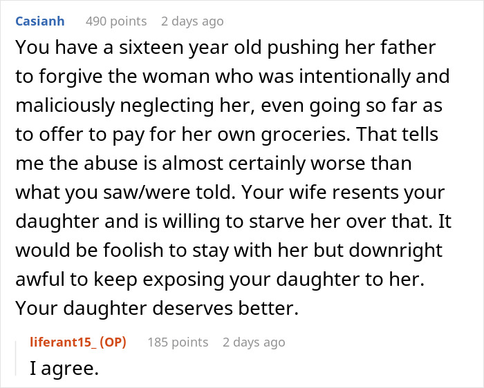 Man Discovers Wife Purposefully Cooks Meals Daughter Won&rsquo;t Eat, Decides On Divorce