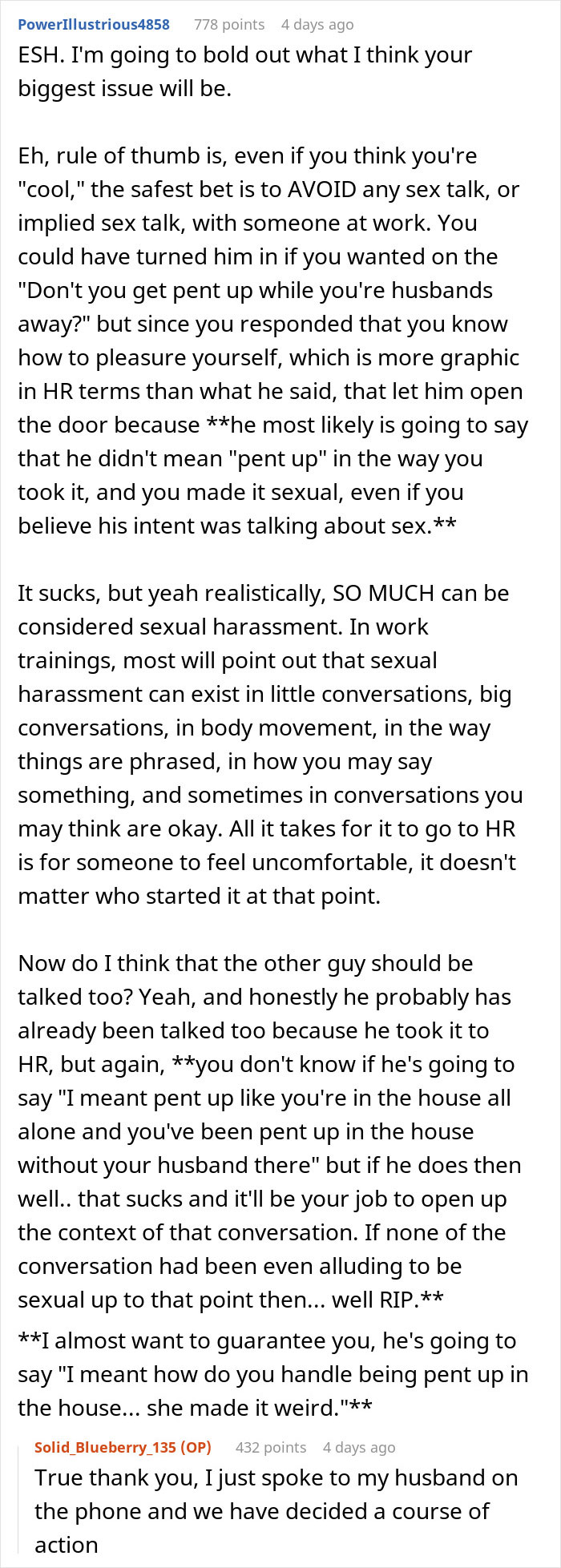 Man Implies Woman Colleague Is &ldquo;Pent Up&rdquo; At Home With Husband Gone, Doesn&rsquo;t Expect Her Response