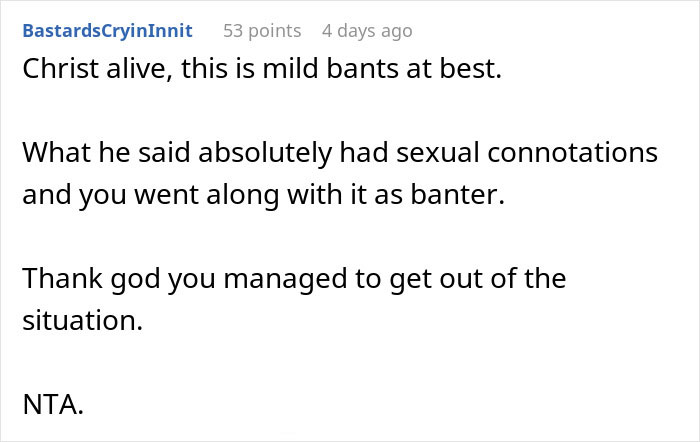 Man Implies Woman Colleague Is &ldquo;Pent Up&rdquo; At Home With Husband Gone, Doesn&rsquo;t Expect Her Response
