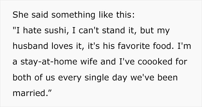 &ldquo;You&rsquo;d Finally See My Point&rdquo;: Wife Maliciously Complies With Husband&rsquo;s Sushi Demand