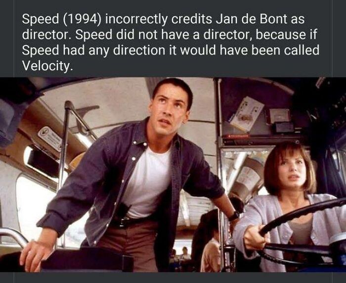 Actors on a bus with meme text about direction and movie title, relating to engineering humor.