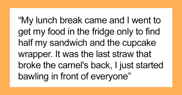 ‘Lunch Thief’ Eats Half Of Employee’s Lunch, They Start Bawling, Employees Laugh