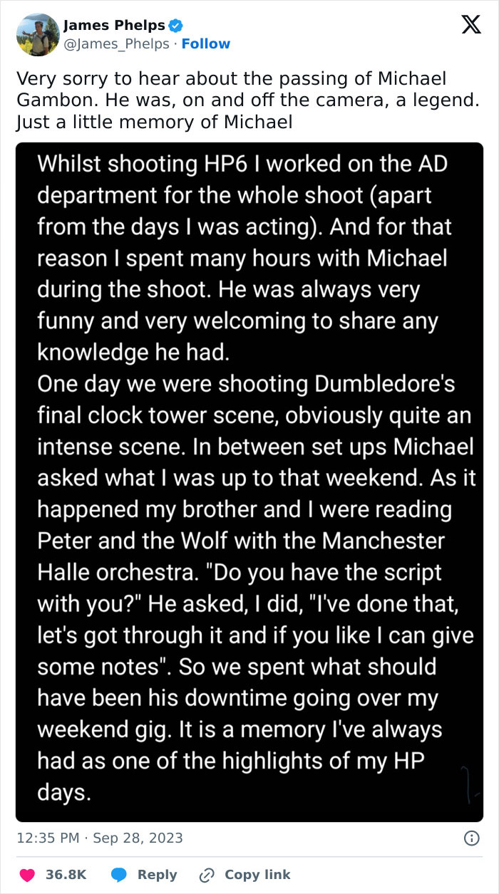 Daniel Radcliffe, JK Rowling And Other Celebs Pay Moving Tributes To Dumbledore Star Michael Gambon