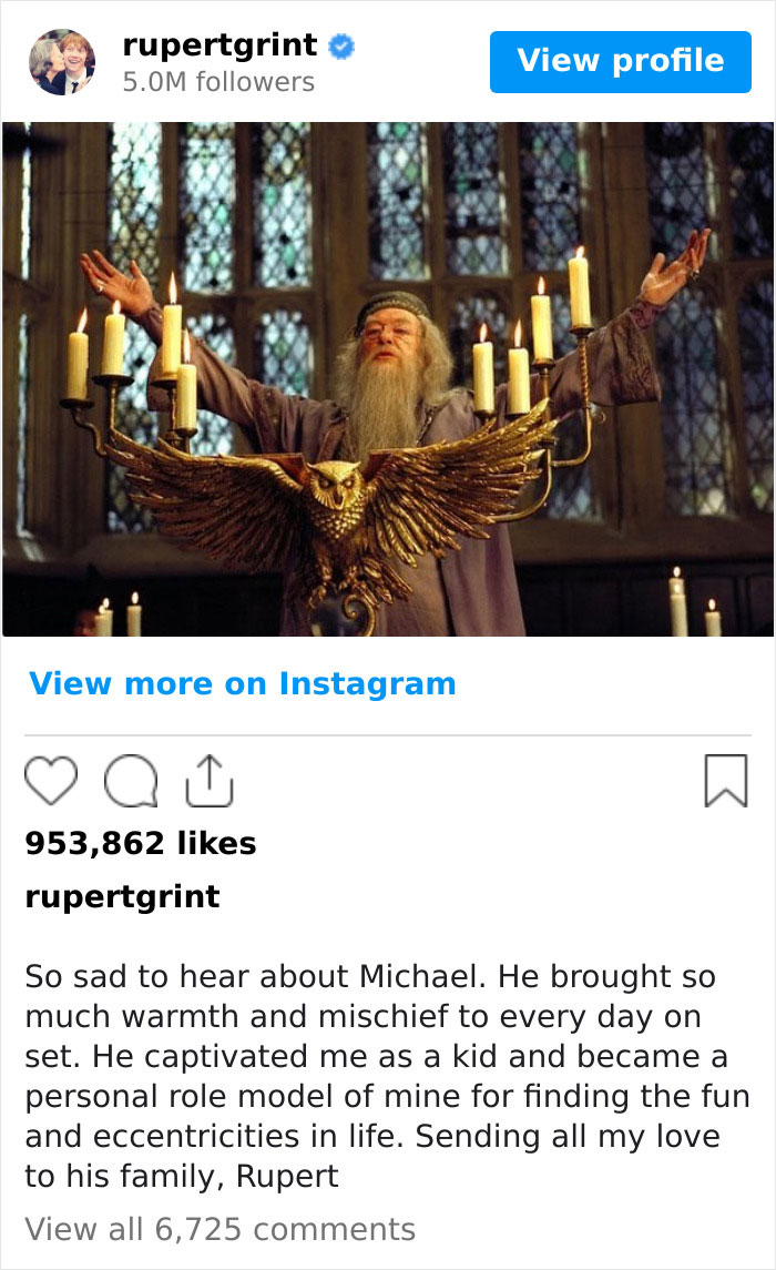 Daniel Radcliffe, JK Rowling And Other Celebs Pay Moving Tributes To Dumbledore Star Michael Gambon