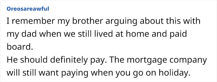 Parent Expects Son To Keep Paying Rent Even While He&rsquo;s Away From Home, He Refuses