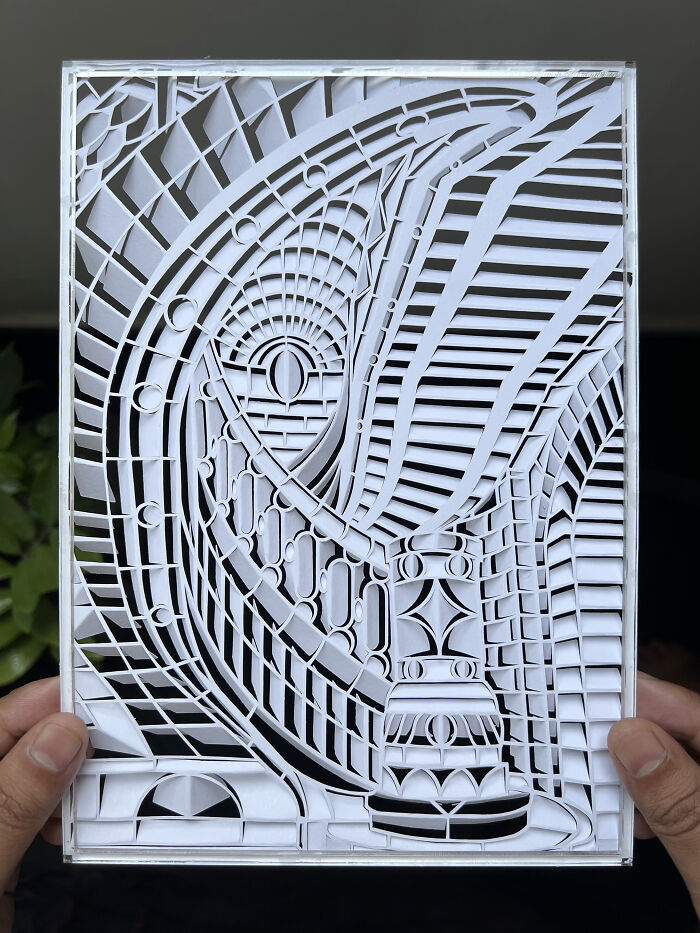 I Cut And Fold Paper To Make Perspective