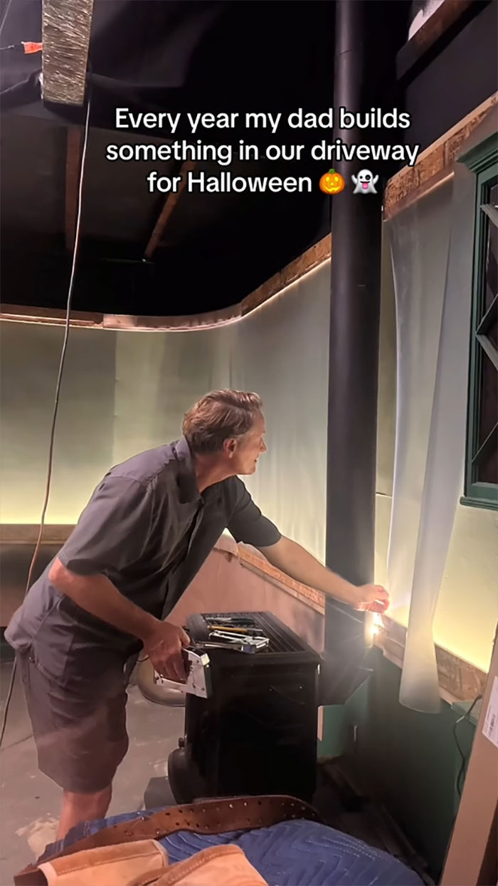 Architect Dad Builds Huge Halloween Installations Every Year, Goes Viral On TikTok