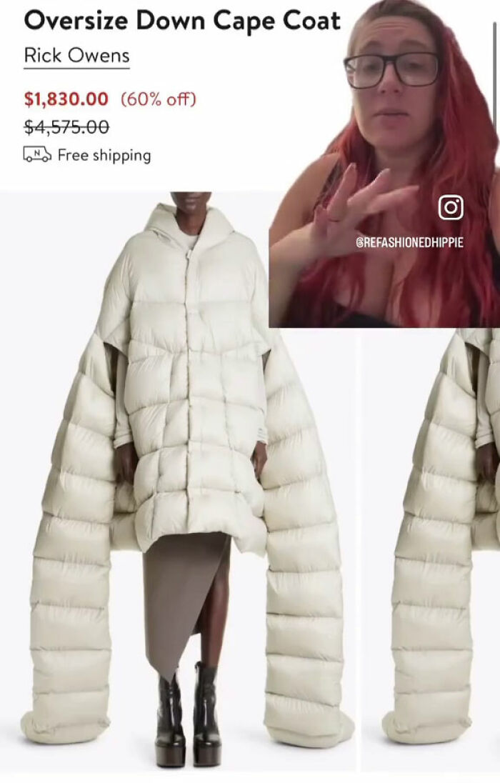 We're Going To Look At A Very Special Coat From Rick Owens