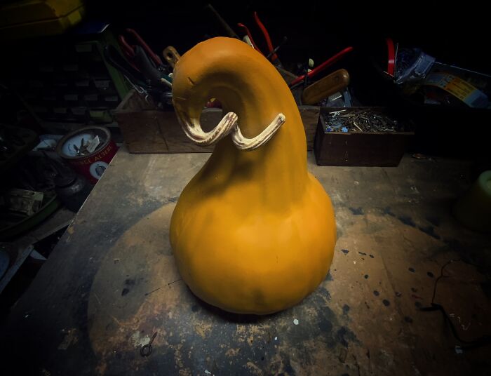How I Turned A Fake Pumpkin Into A Whimsical Halloween Character (19 Pics)