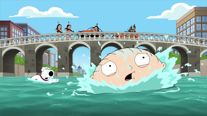 Family guy animated tv show scene 