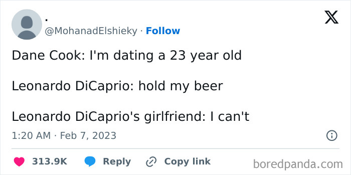 She Is 19. Leo Is 48