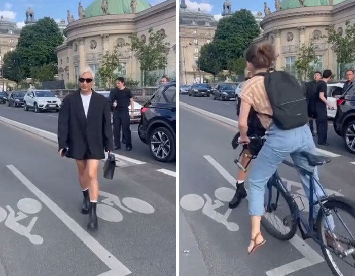 She’s Not Looking Where She’s Going!