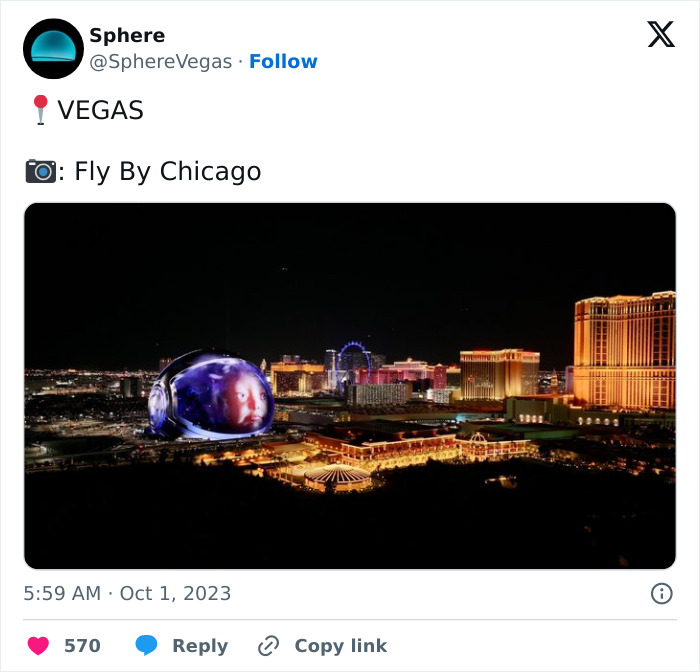 Multi-Billion Dollar Sphere Opens Its Doors In Las Vegas, People Call It "Dystopian"
