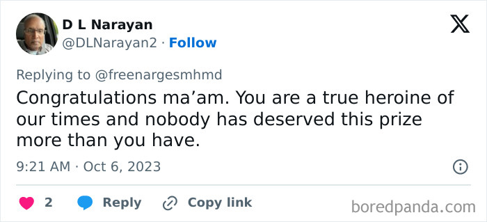 Iranian Activist Narges Mohammadi Wins Nobel Peace Prize, Is Far From The Only Controversial Winner