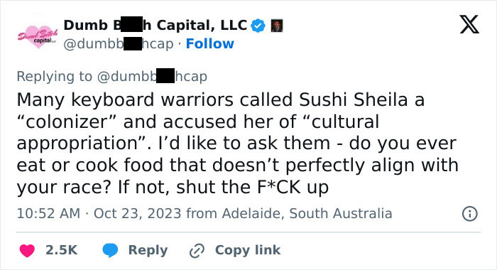 "Deranged Standards Are Only Applied To White People": Aussie-Style Sushi Spot In NYC Sparks Outrage "Deranged Standards Are Only Applied To White People": Aussie-Style Sushi Spot In NYC Sparks Outrage