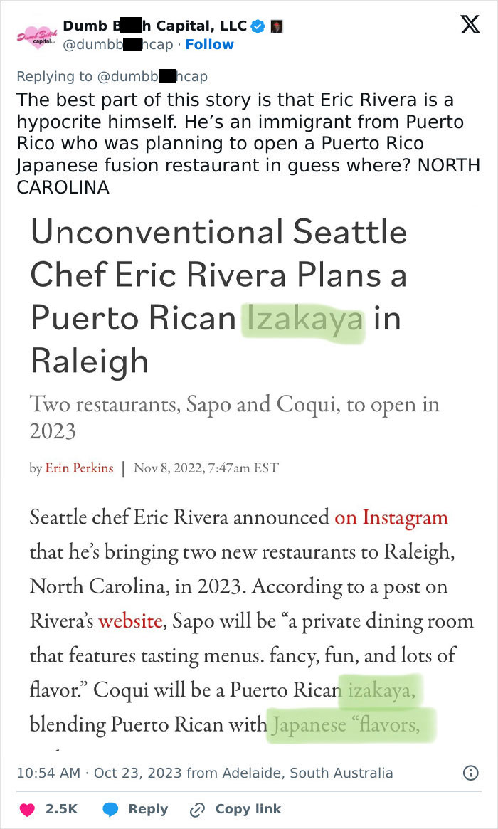 "Deranged Standards Are Only Applied To White People": Aussie-Style Sushi Spot In NYC Sparks Outrage "Deranged Standards Are Only Applied To White People": Aussie-Style Sushi Spot In NYC Sparks Outrage