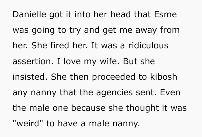 Man Demands Wife Look After The Kids After She Fires Perfectly Good Nanny Over Infidelity Threat
