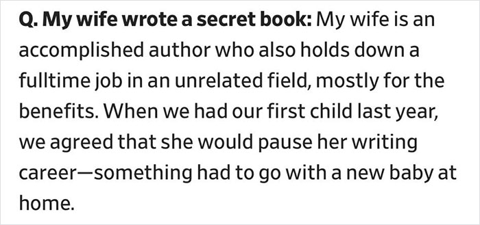 Man Gets Dragged Back To Earth After Venting Over Wife Writing $100K-Earning Novel In Secret