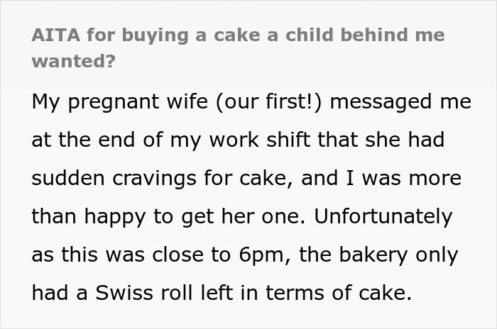 Man Buys A Bakery's Last Cake For His Pregnant Wife, Kid Throws A Tantrum Because She Wanted It Man Buys A Bakery's Last Cake For His Pregnant Wife, Kid Throws A Tantrum Because She Wanted It
