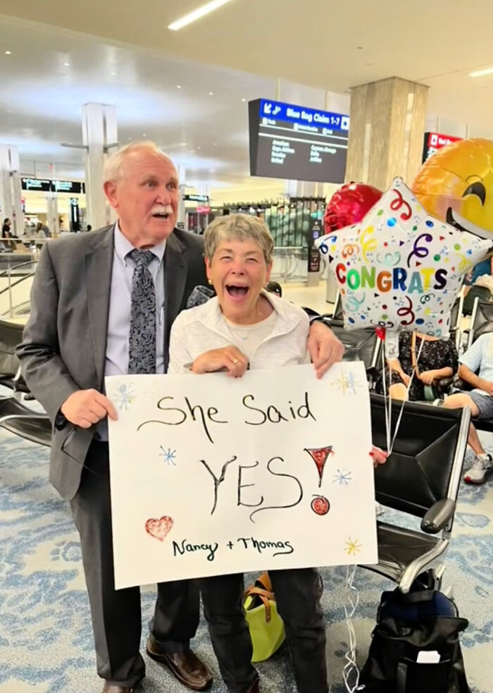 Heartwarming Story Of High School Sweethearts Reunited At The Airport After Sixty Years Apart
