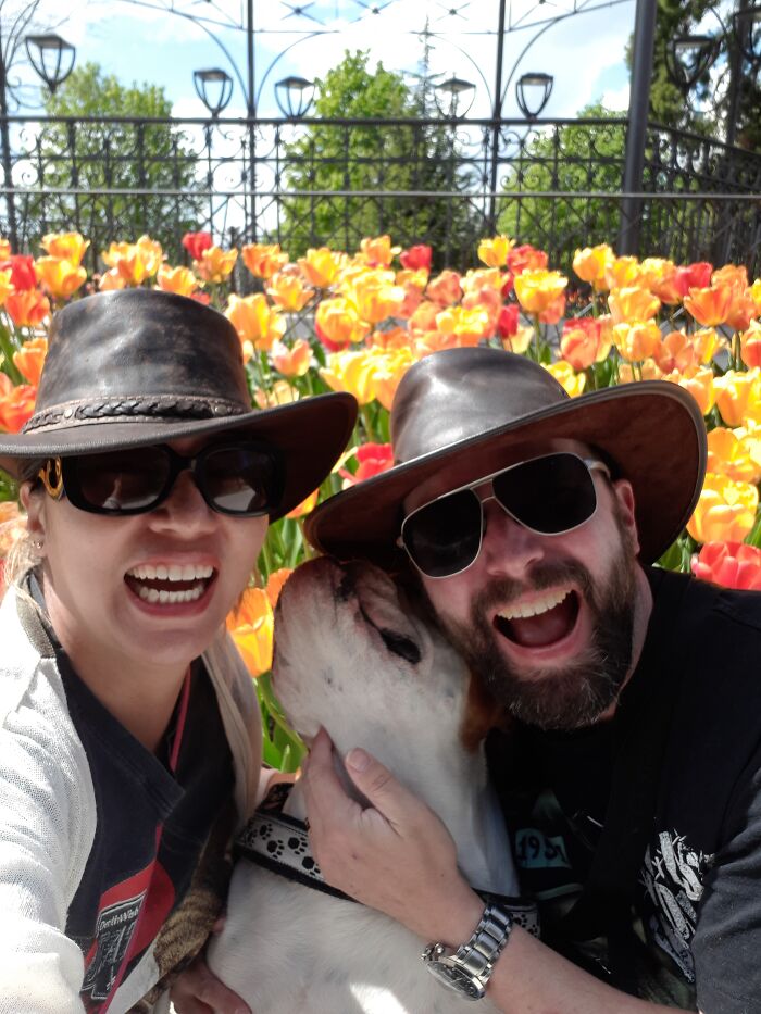 My Wife. My Dog. It's What I Work For. Nice To Come Home After A Long Day Of Work And See These Two Ladies Waiting For Me. When Having A Tough Day, I Look At This Pic To Keep Me Motivated