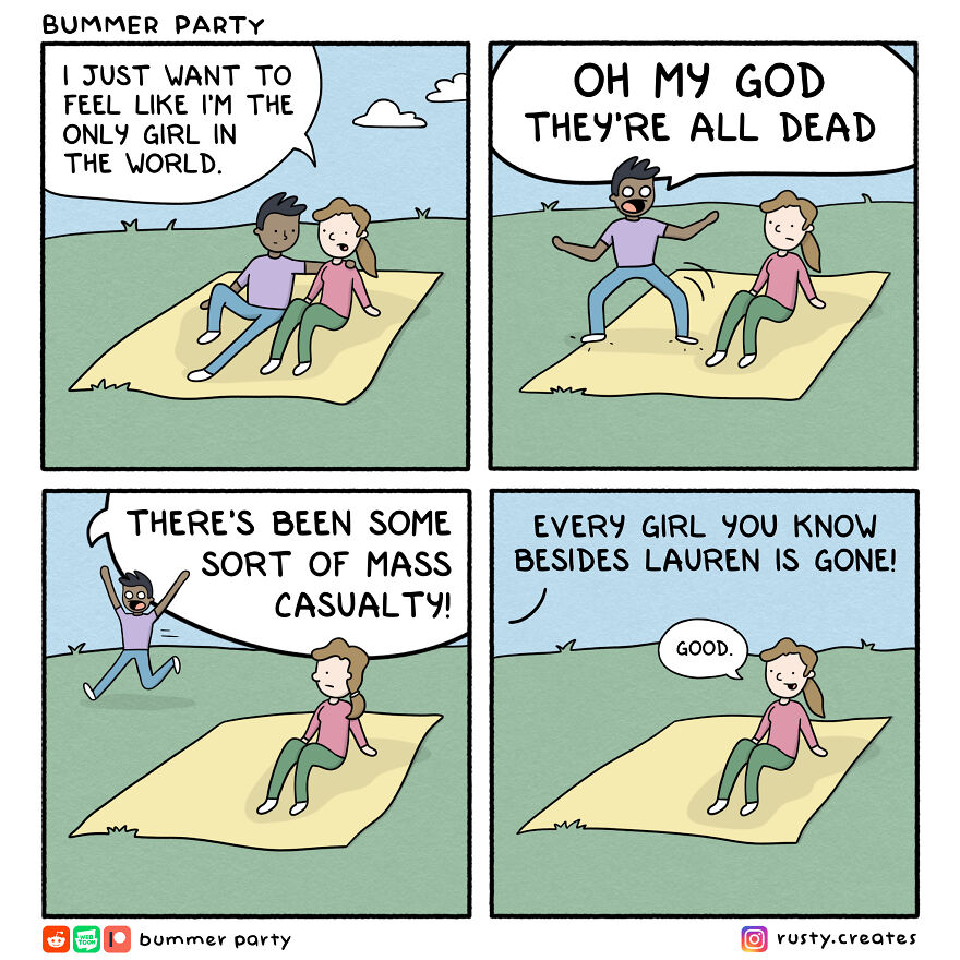 I Draw Sad, Silly Comics — Here Are 30 Of My Favorites From 2023