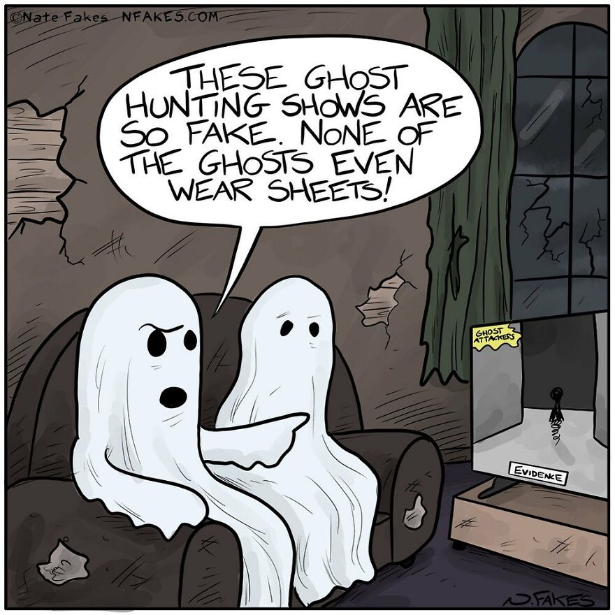 This Artist Can Tell A Joke In A Single Panel, Here Are His Best Works About Halloween (55 Pics)
