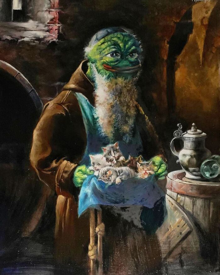 This Russian Artist Transforms Pepe The Frog Into Works Of Art