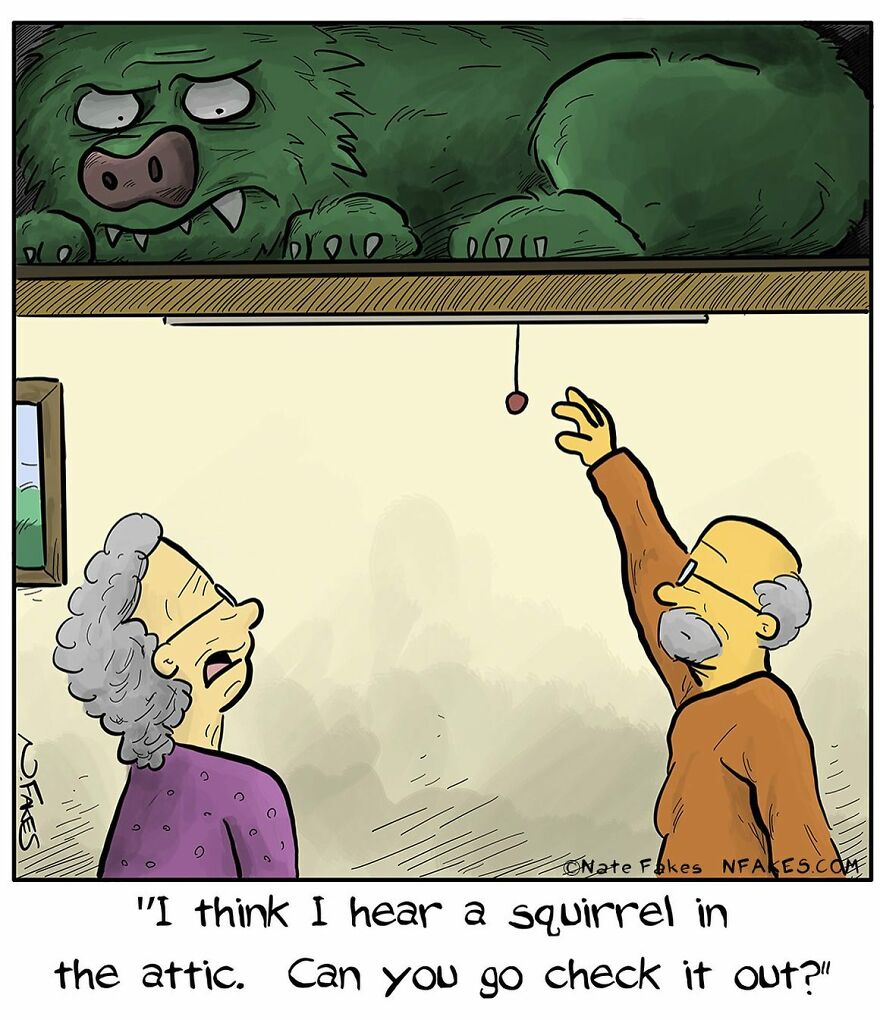 This Artist Can Tell A Joke In A Single Panel, Here Are His Best Works About Halloween (55 Pics)