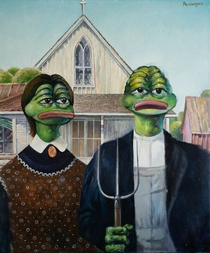 This Russian Artist Transforms Pepe The Frog Into Works Of Art