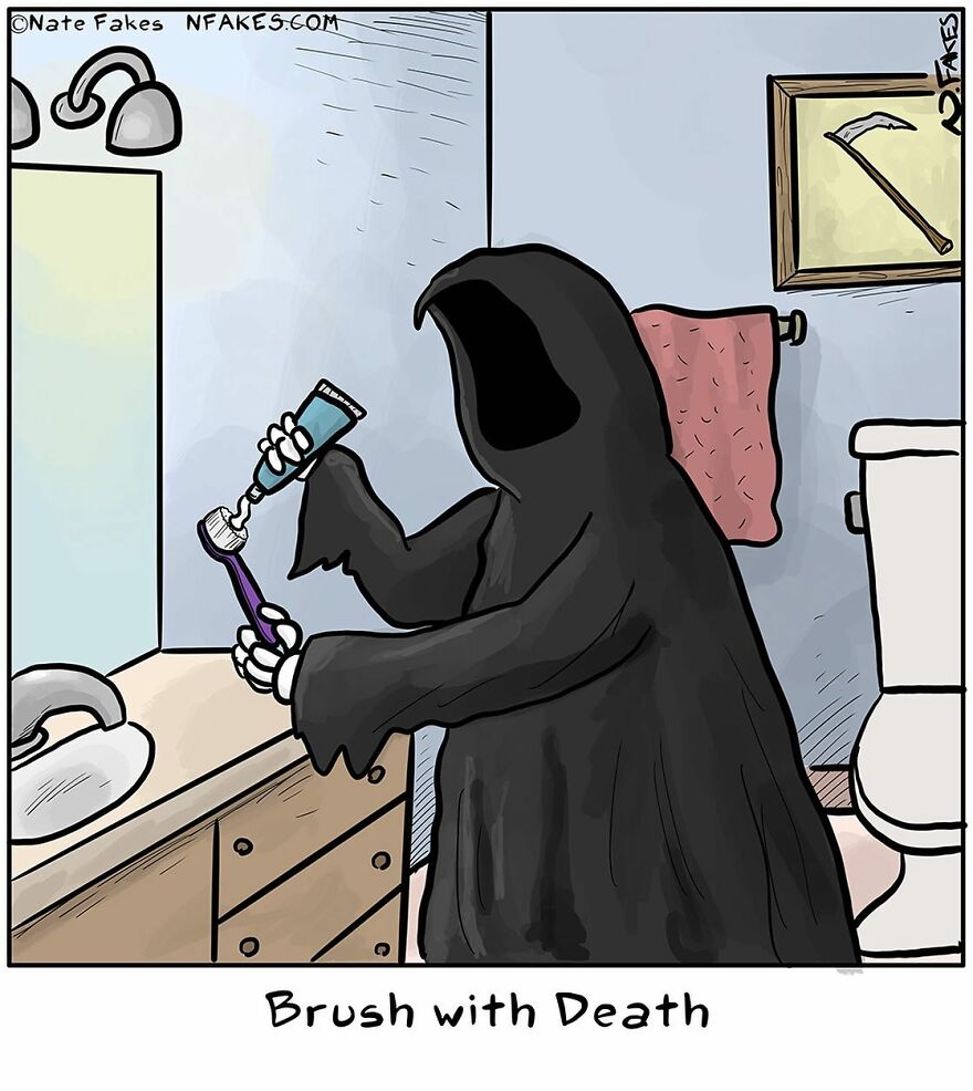 This Artist Can Tell A Joke In A Single Panel, Here Are His Best Works About Halloween (55 Pics)