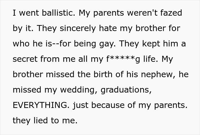 Man Finds Out His Parents Have Been Lying About His 'Missing' Brother For Years Man Finds Out His Parents Have Been Lying About His 'Missing' Brother For Years