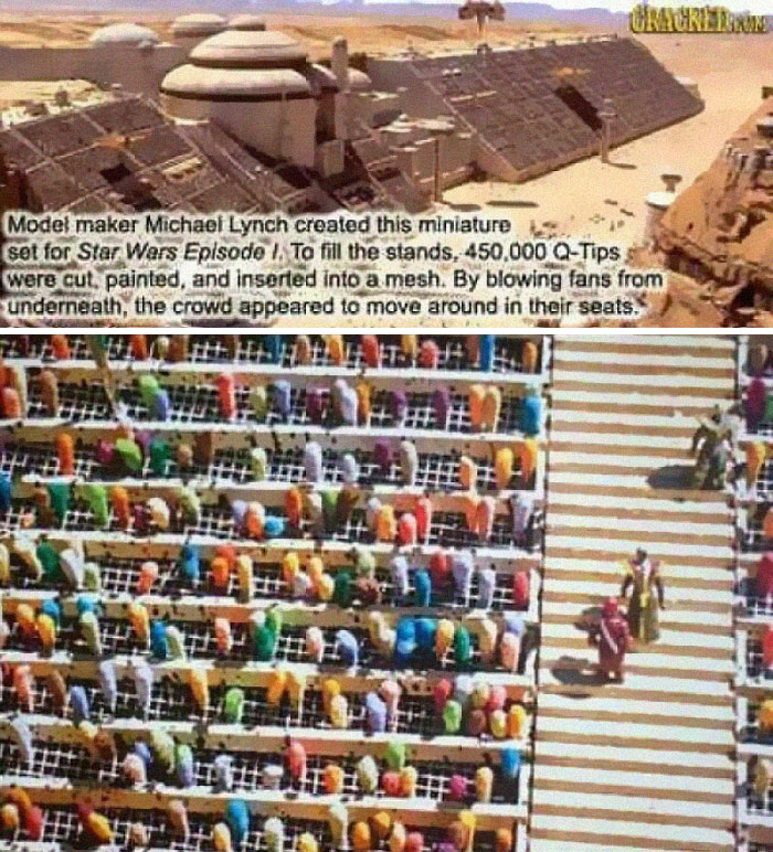 The Podracing Crowd In ‘The Phantom Menace’ Was Really 450,000 Q-Tips Being Blown About