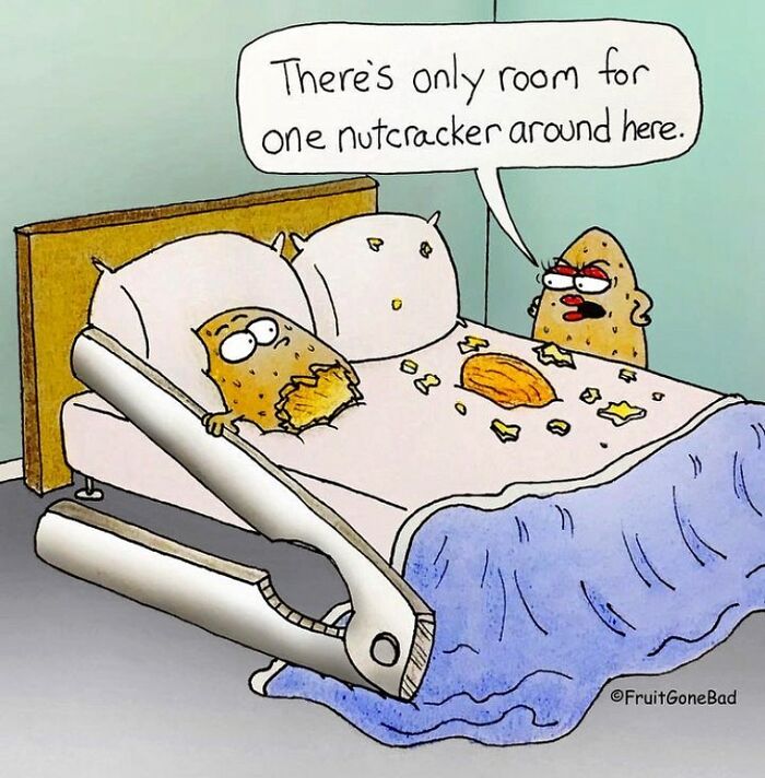 41 New Times NY Cartoonist Captures Dark Humor In One-Panel Food Comics