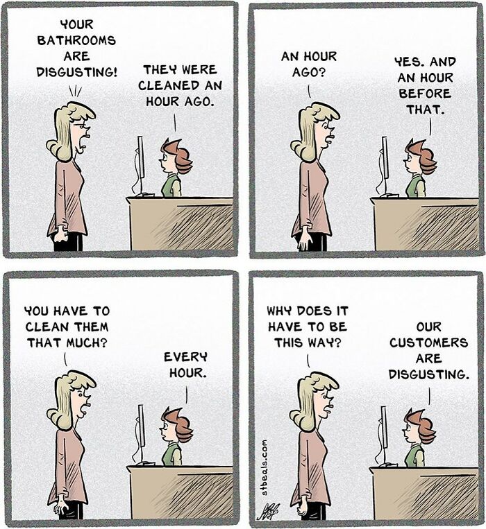 Artist Creates Humorous Cartoons Retail Workers And Ordinary People Are Likely To Relate To (44 New Pics)